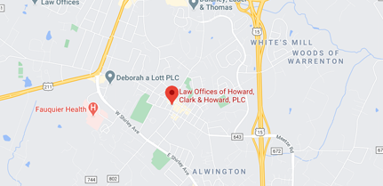 Law Offices of Howard, Clark & Howard-map